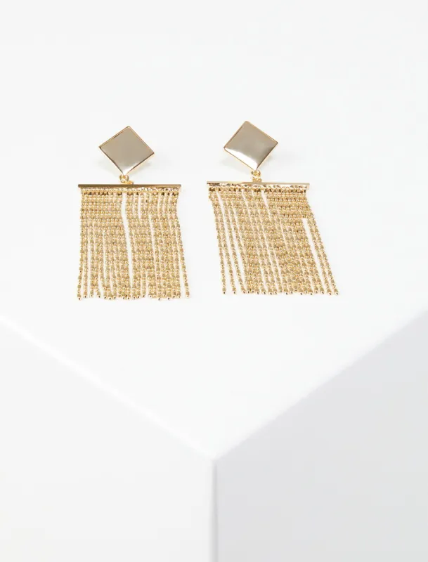 Chain Tassel Earrings sold by BCBGMaxAzria