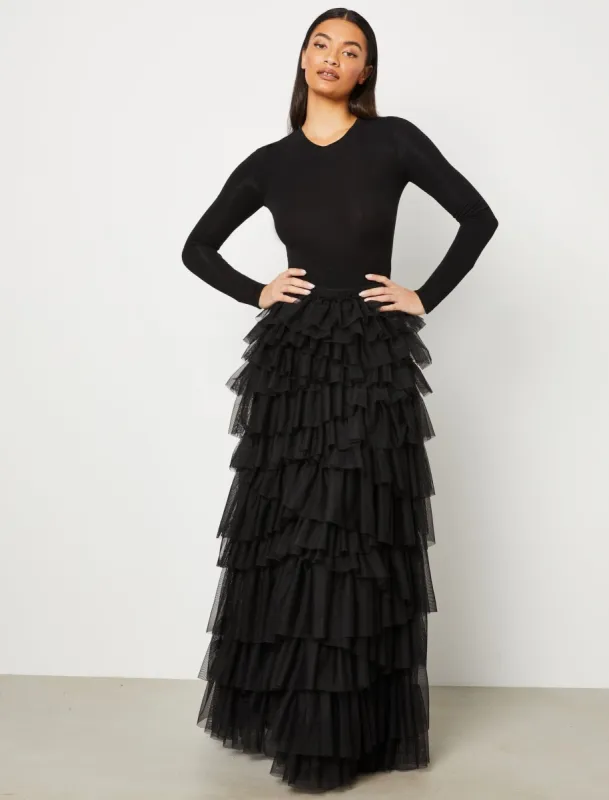 Layered Tulle Maxi Skirt sold by BCBGMaxAzria