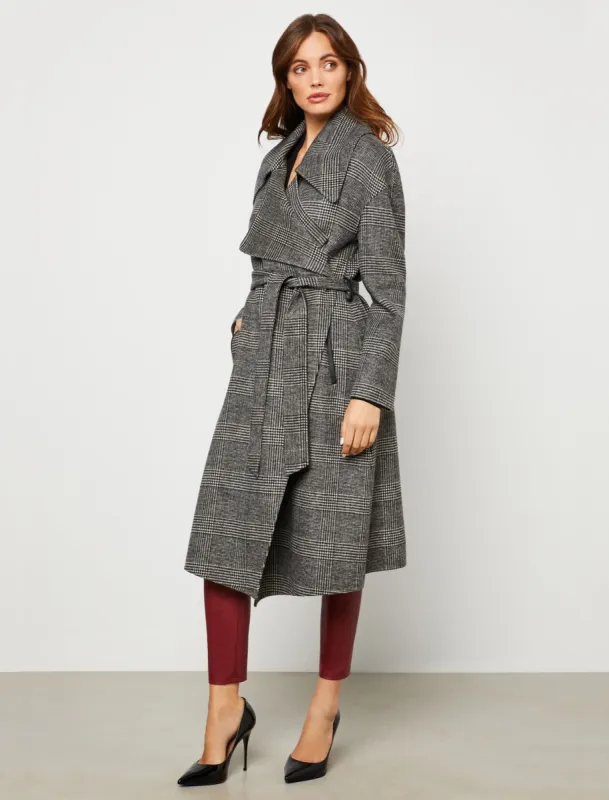 Oversized Lapel Belted Wrap Coat sold by BCBGMaxAzria