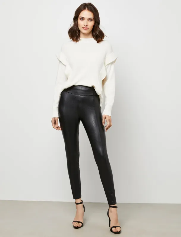 High-Waist Stretch Faux Leather Legging sold by BCBGMaxAzria