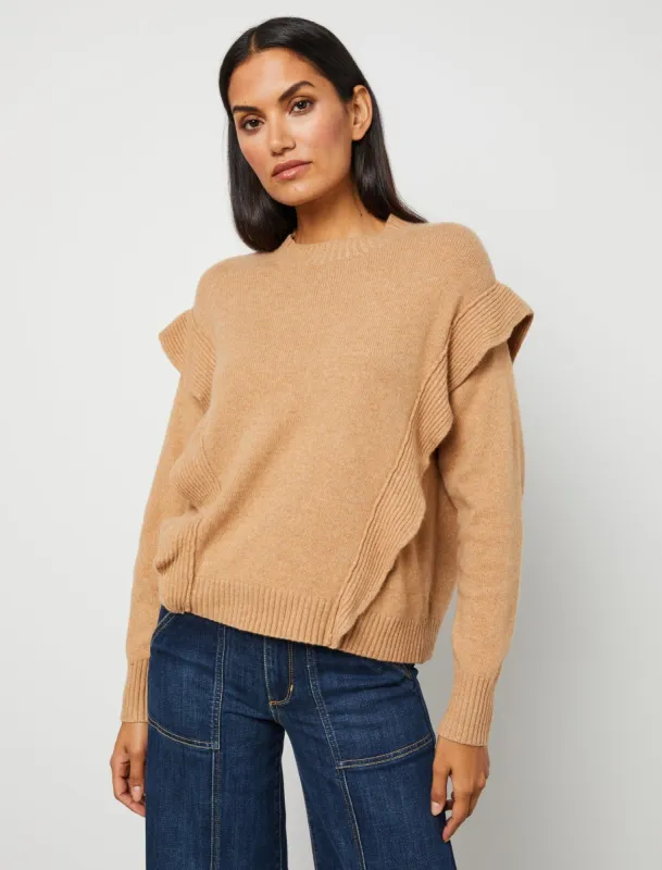 Ruffle Pullover Sweater sold by BCBGMaxAzria