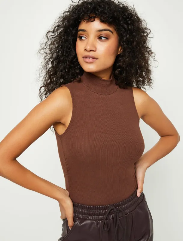 Ribbed Sleeveless Bodysuit sold by BCBGMaxAzria