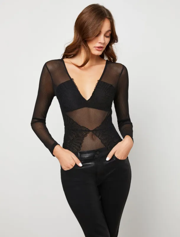 Alaia Lace Bodysuit sold by BCBGMaxAzria