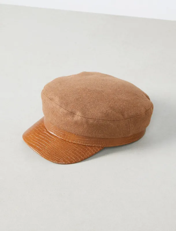 Patent Croc Fisherman Cap sold by BCBGMaxAzria