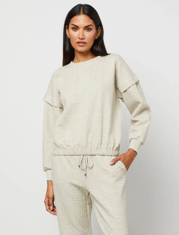 Emmett Cable Knit Jacquard Top sold by BCBGMaxAzria