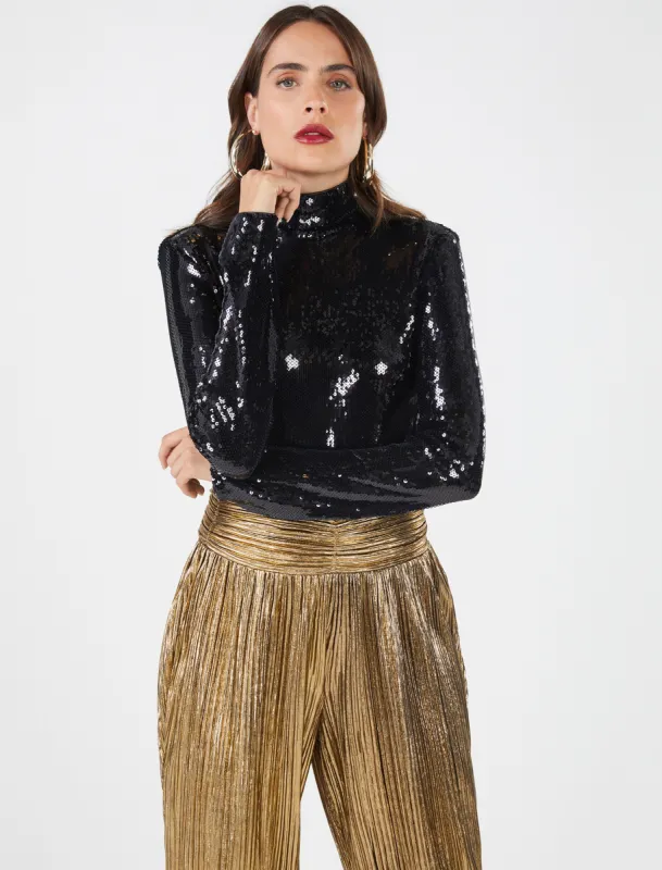 Edda Sequin Bodysuit sold by BCBGMaxAzria