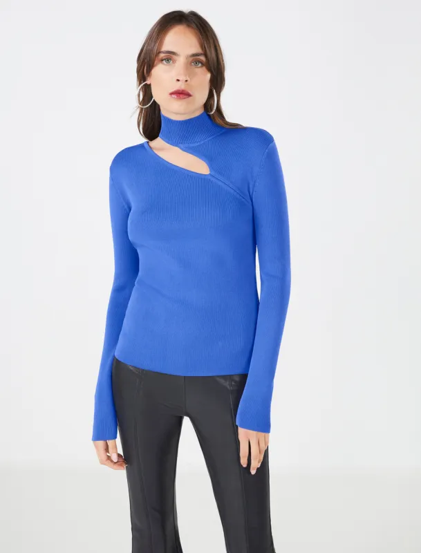Cathalina Long Sleeve Cutout Top sold by BCBGMaxAzria