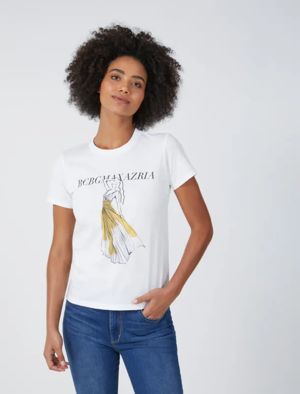 Cotton Jersey Tee sold by BCBGMaxAzria