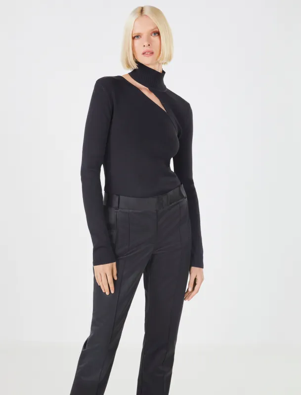 Cathalina Long Sleeve Cutout Top sold by BCBGMaxAzria