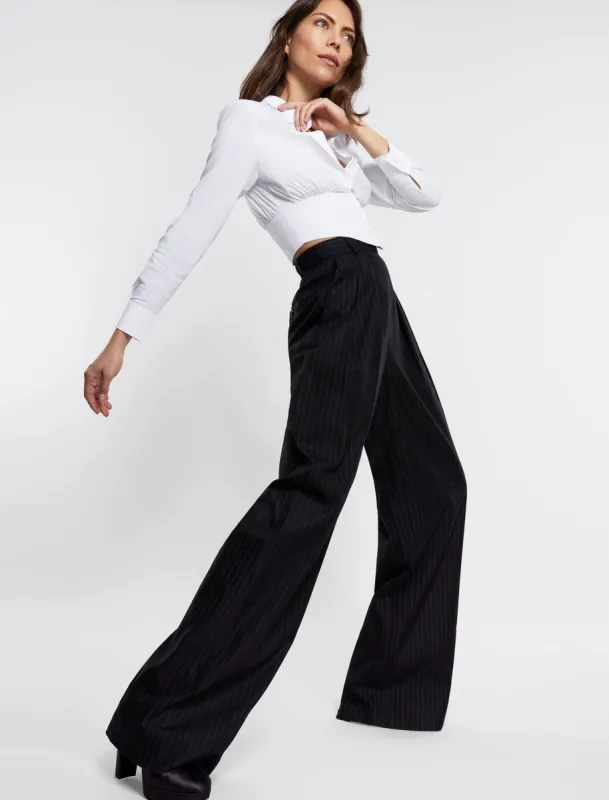 Aldina Wide-Leg Trouser Pant sold by BCBGMaxAzria