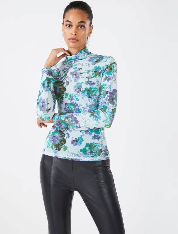 Long Sleeve Turtleneck Top sold by BCBGMaxAzria