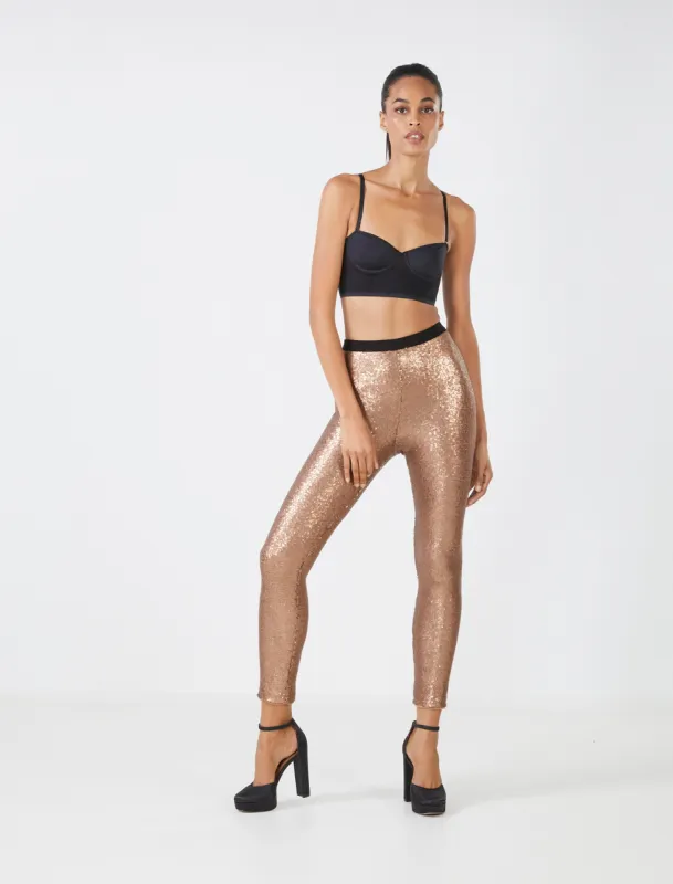 Eugenia Sequin Legging sold by BCBGMaxAzria