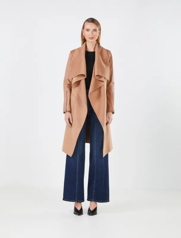 Drape Front Coat sold by BCBGMaxAzria