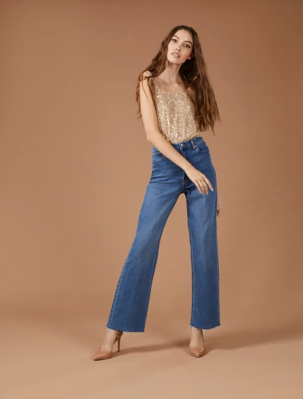 Square Neck Sequin Bodysuit sold by BCBGMaxAzria