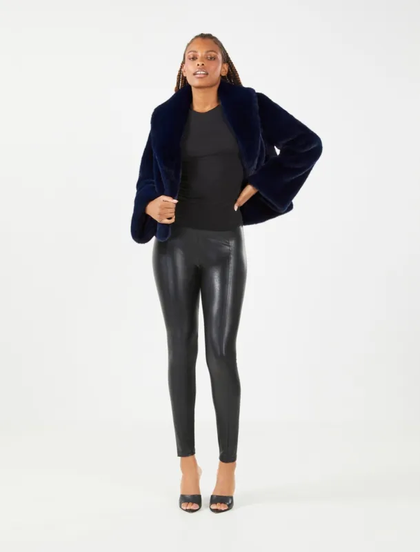 Shawl Collar Faux Fur Jacket sold by BCBGMaxAzria