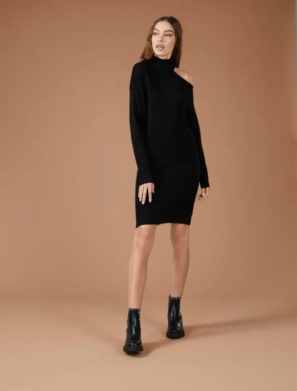 Cutout Shoulder Sweater Dress sold by BCBGMaxAzria