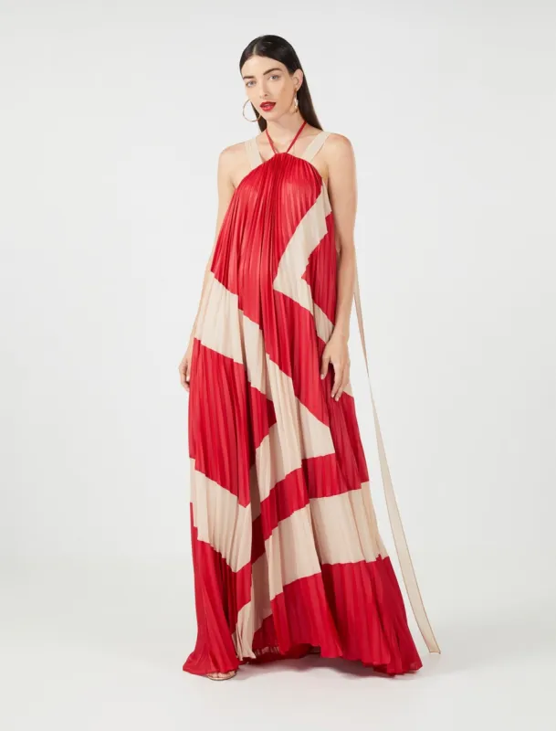Aria Pleated Evening Dress sold by BCBGMaxAzria