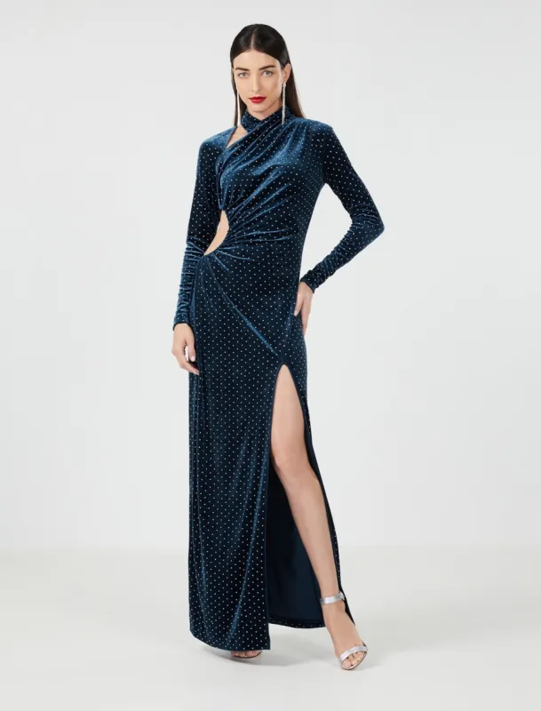 Angelica Velvet Cutout Dress sold by BCBGMaxAzria