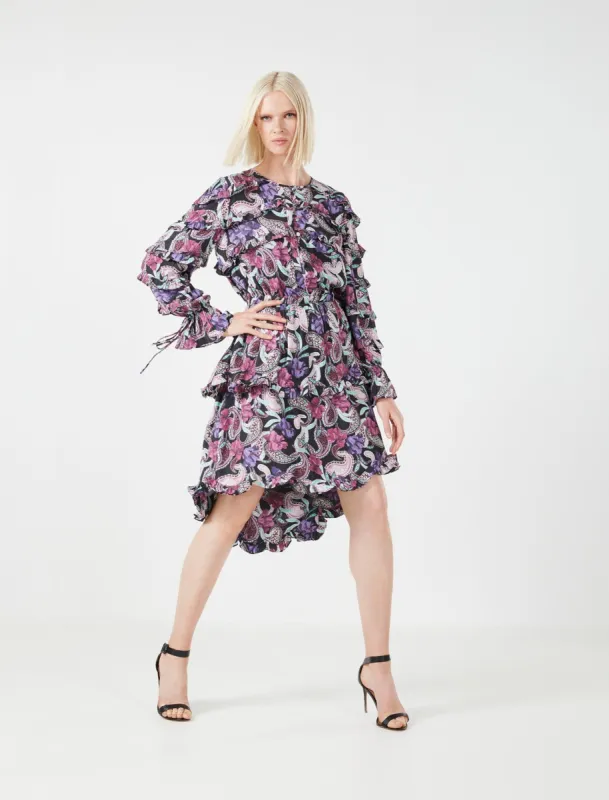 Carlotta Ruffle Dress sold by BCBGMaxAzria
