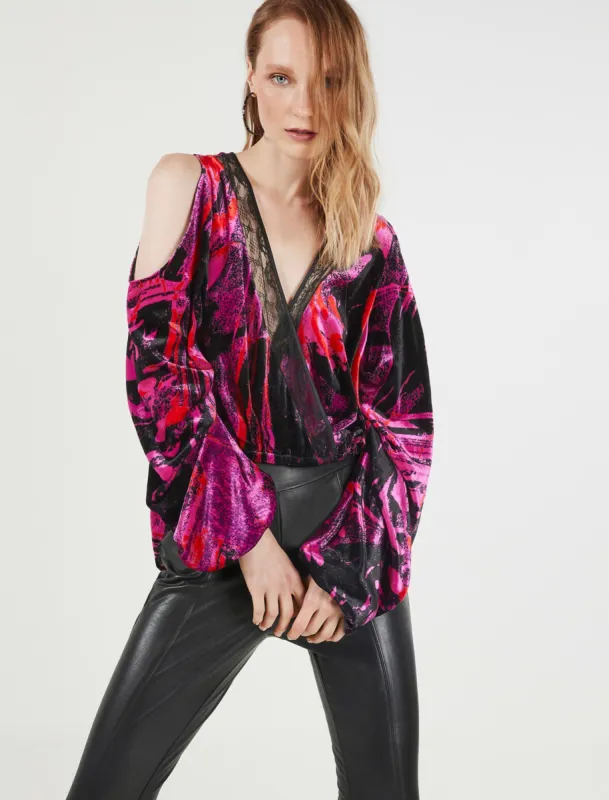 Adele Cold Shoulder Top sold by BCBGMaxAzria