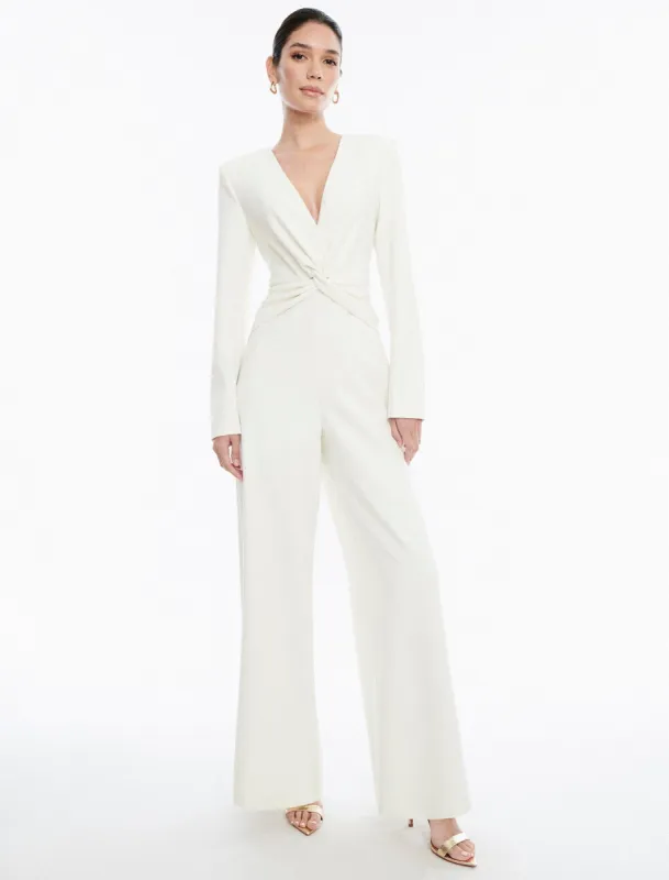 Fulton Twist Front Jumpsuit made by BCBGMaxAzria