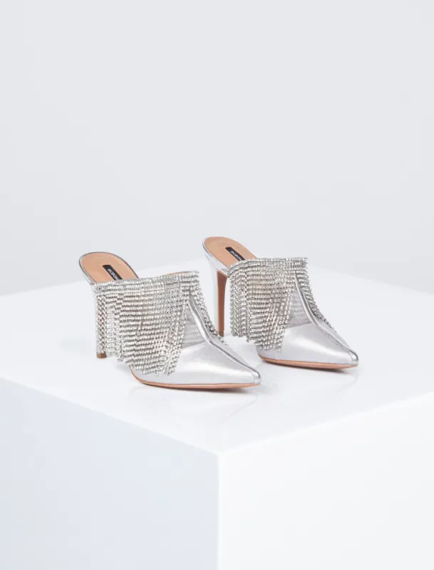 Joana Rhinestone Mule Heel sold by BCBGMaxAzria