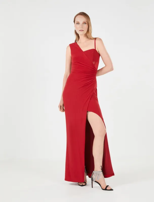 Stanley Ruched Evening Dress sold by BCBGMaxAzria