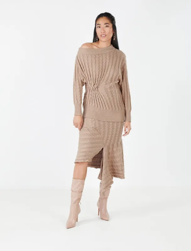 Beatrice Cable Knit Skirt sold by BCBGMaxAzria