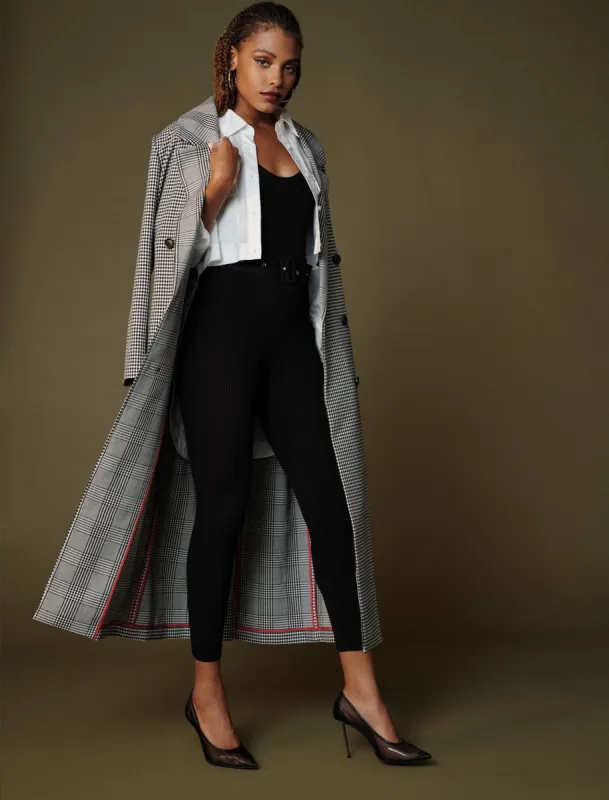 Oversized Double-Breasted Maxi Coat sold by BCBGMaxAzria
