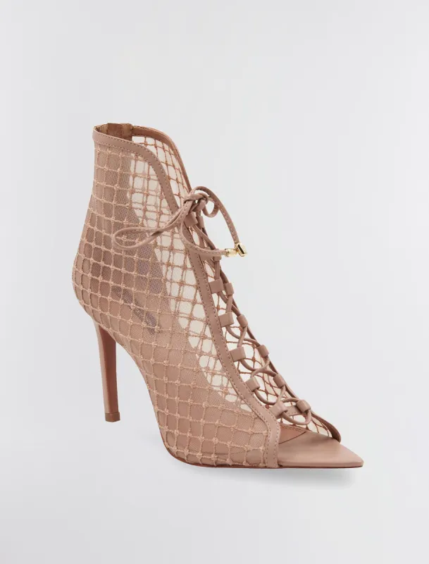 Ellise Mesh Lace-Up Bootie sold by BCBGMaxAzria