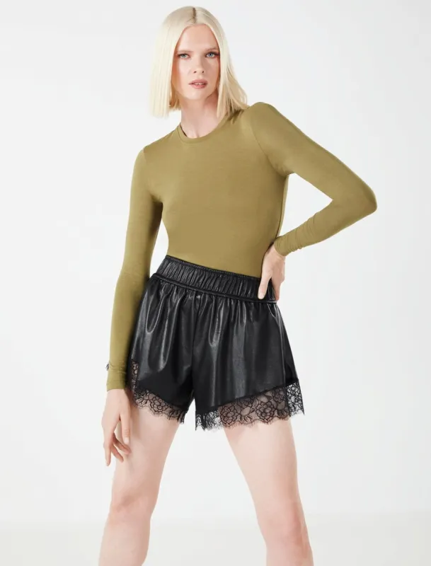 Long Sleeve Fitted Layering Top sold by BCBGMaxAzria
