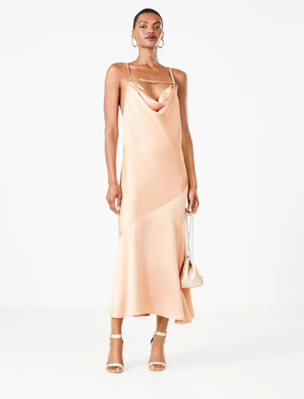 Ginevra Chain Detail Evening Dress sold by BCBGMaxAzria