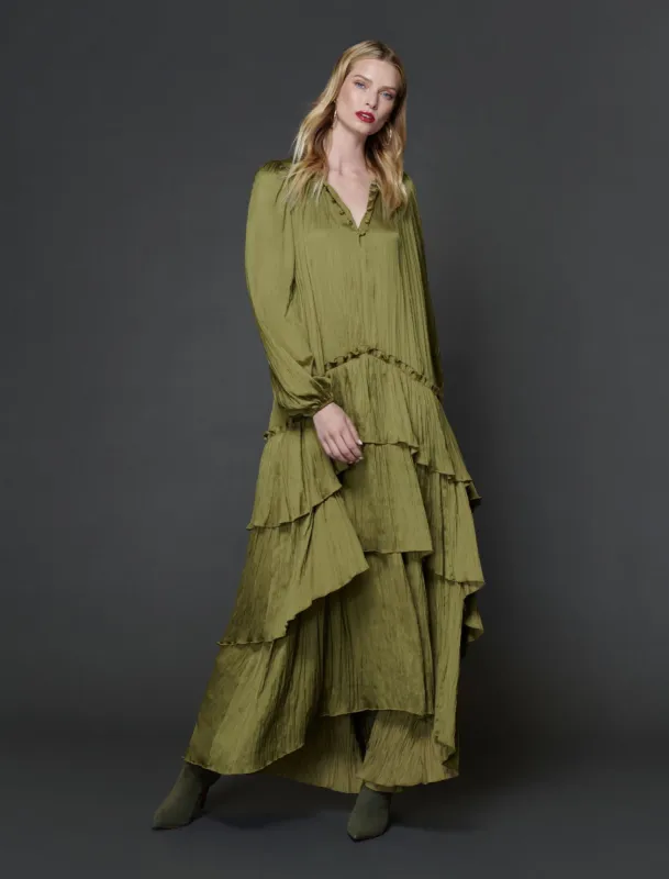Camilla Tiered Maxi Dress sold by BCBGMaxAzria