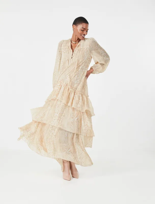 Camilla Tiered Maxi Dress sold by BCBGMaxAzria