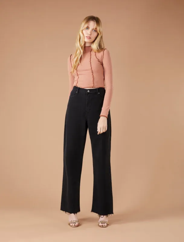 Ultra High-Rise Wide-Leg Jean sold by BCBGMaxAzria
