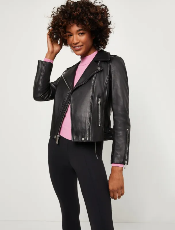 Classic Leather Moto Jacket sold by BCBGMaxAzria