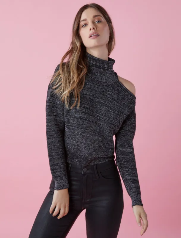 Cold Shoulder Turtleneck Sweater sold by BCBGMaxAzria