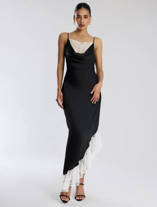 Romilly Satin Lace Gown sold by BCBGMaxAzria