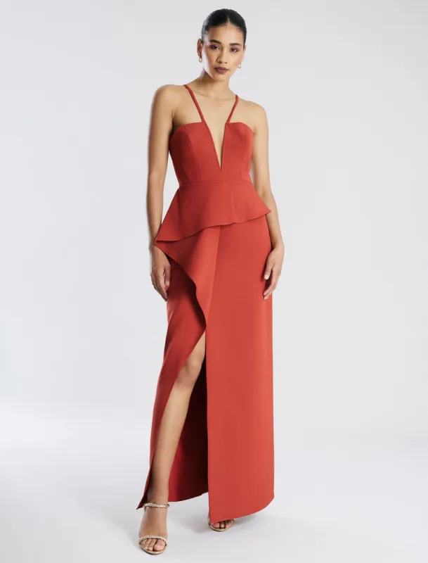Daphne Peplum Gown sold by BCBGMaxAzria