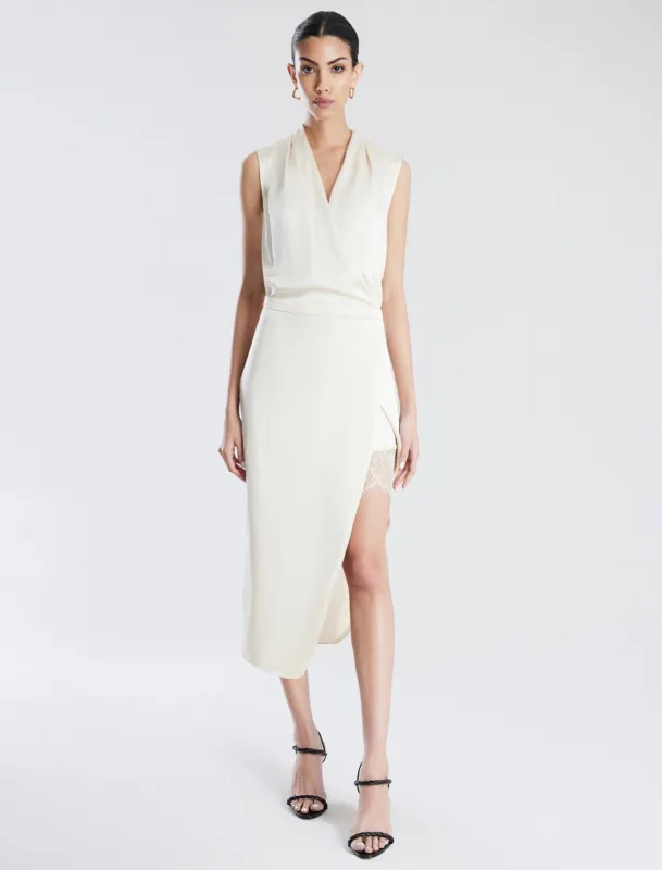 Kora Wrap Midi Dress sold by BCBGMaxAzria