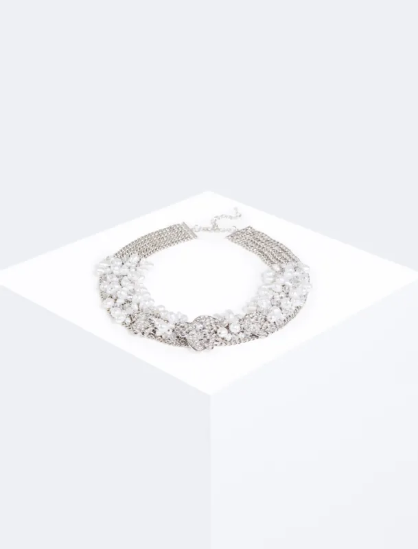 Crystal Statement Bib Necklace sold by BCBGMaxAzria