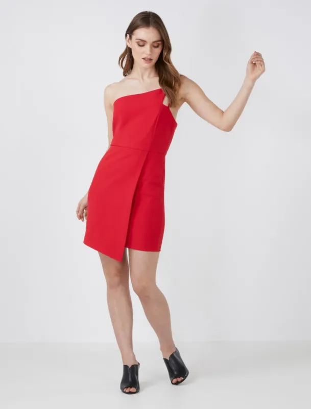 Adrianne One Shoulder Mini Dress sold by BCBGMaxAzria