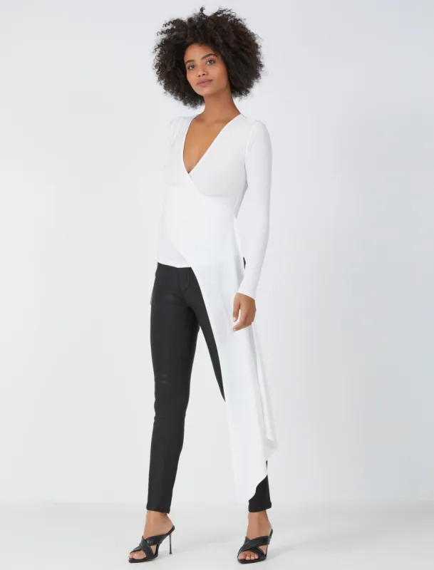 Asymmetrical Cascade Top sold by BCBGMaxAzria