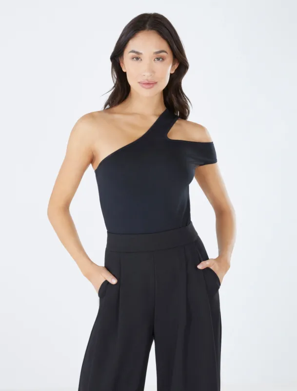 Asymmetrical Cold Shoulder Top sold by BCBGMaxAzria