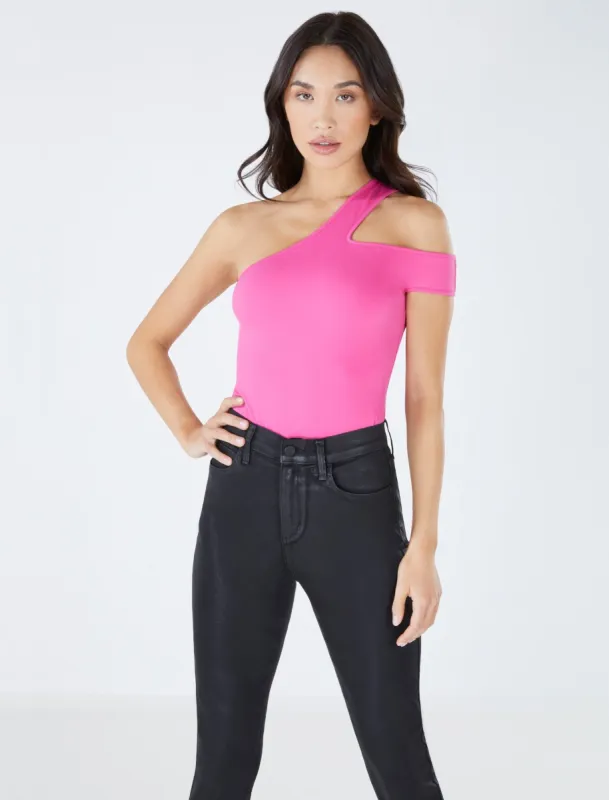 Asymmetrical Cold Shoulder Top sold by BCBGMaxAzria