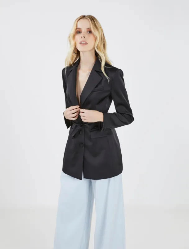 Belle Satin Blazer sold by BCBGMaxAzria