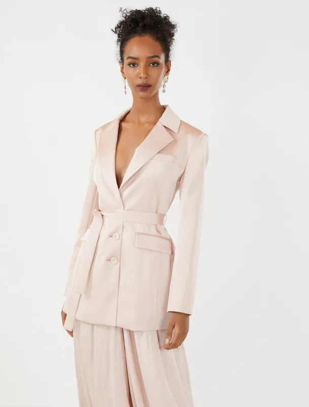 Belle Satin Blazer sold by BCBGMaxAzria