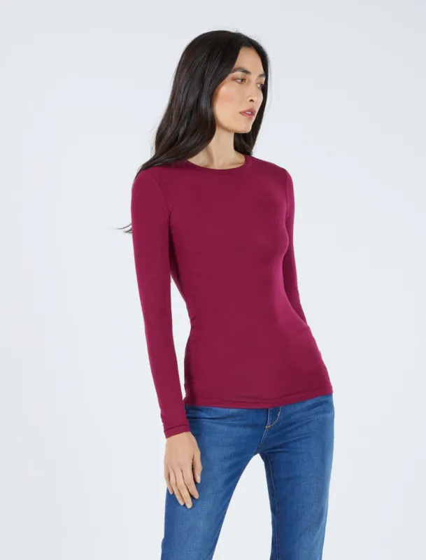 Crew Neck Long Sleeve Top sold by BCBGMaxAzria