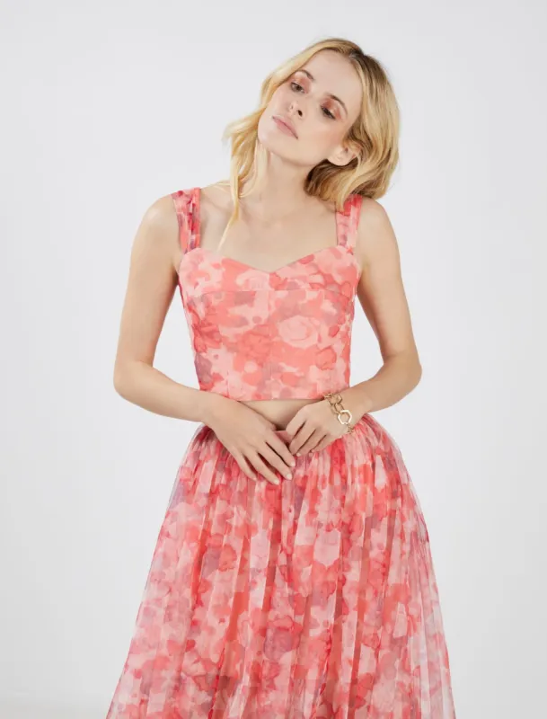 Colette Tulle Crop Top sold by BCBGMaxAzria