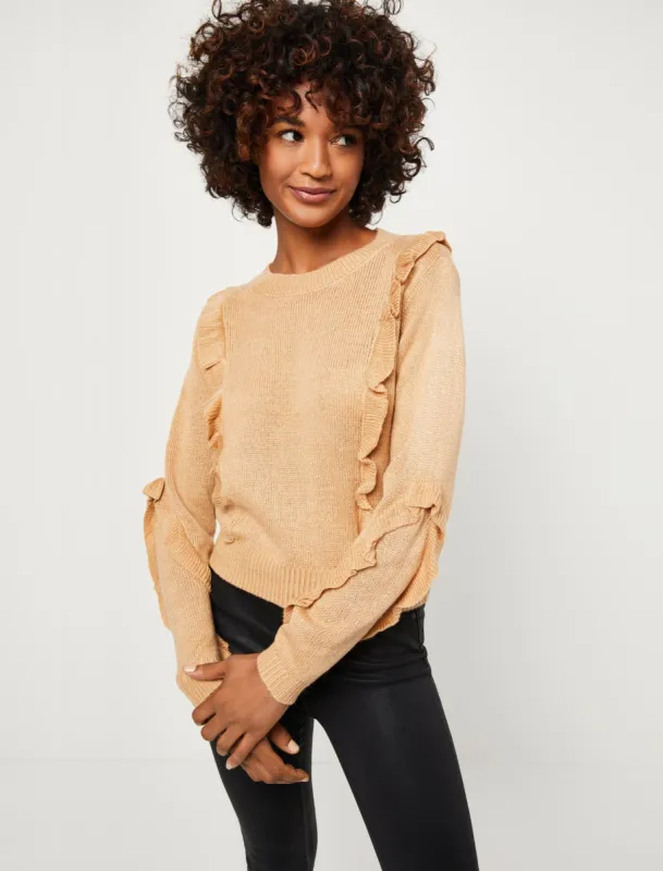 Ruffle Sleeve Sweater made by BCBGMaxAzria